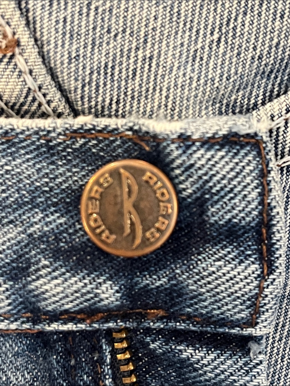 Vintage Riders by Lee Straight Leg Denim Jeans Womens Size 12 Long - Picture 4 of 12